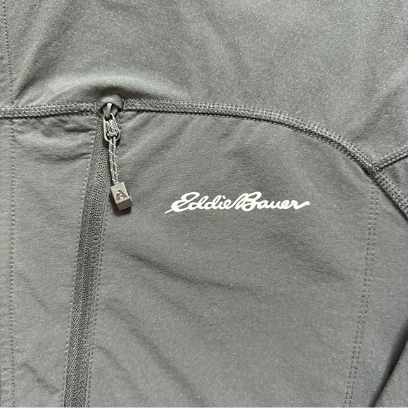 Eddie Bauer Lightweight Black Zipper Windbreaker Jacket - Picture 2 of 4
